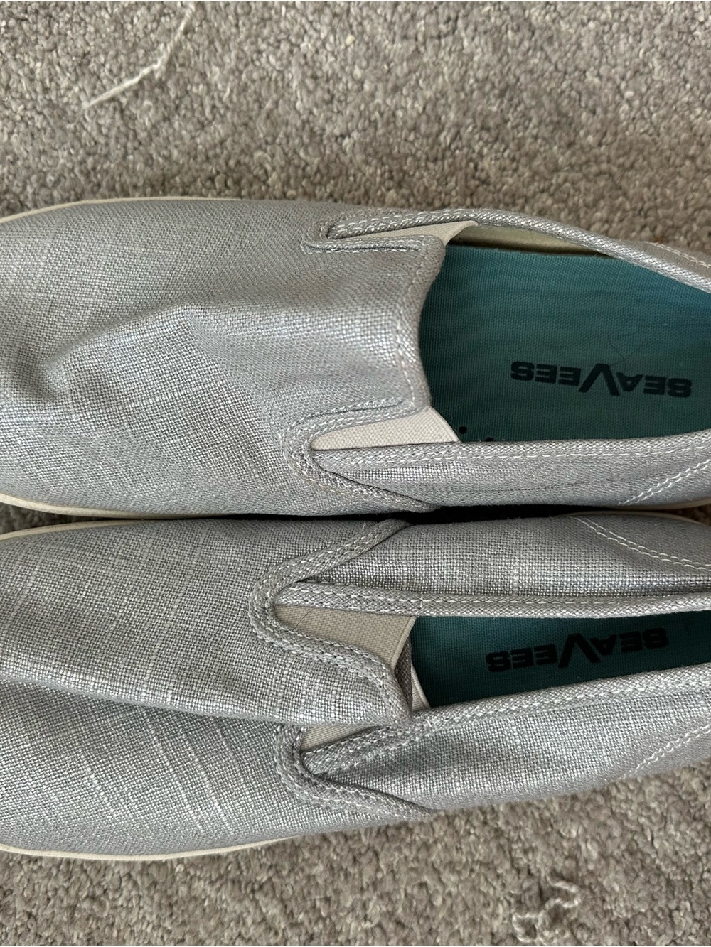 SeaVees Silver-Gray Slip-On Loafers